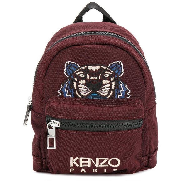 Kenzo Handbags - Kenzo Mini Tiger Backpack in Bordeaux